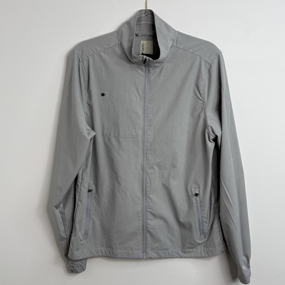 Vuori Other - Vuori Venture Track Jacket Mens M Light Gray Full Zip Lightweight Outdoor Gym